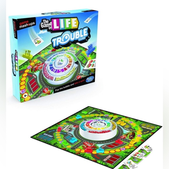 *NEW* Hasbro Gaming Game Mashups Life and Trouble - Picture 5 of 6